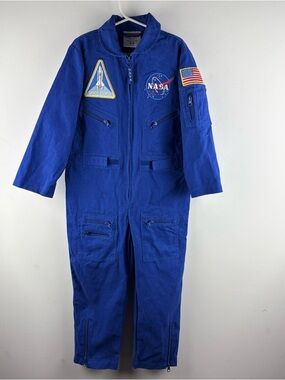 NASA USA  Aeromax Astronaut Space Flight Suit Blue Jumpsuit
